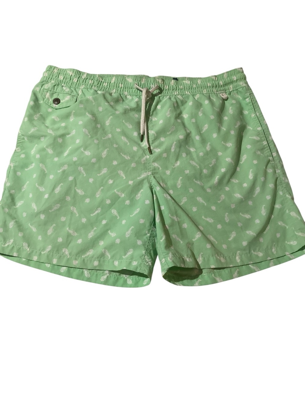 POLO Ralph Lauren Light Green Sea World Print Swim Trunks